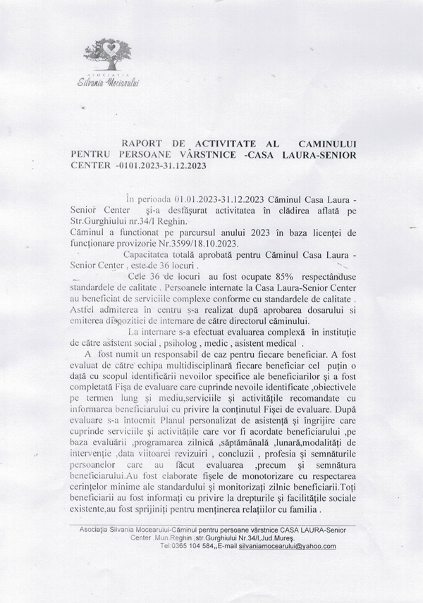 Raport de activitate 2023